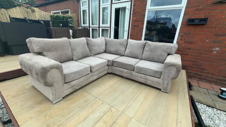 Beige Verona Corner Sofa 
