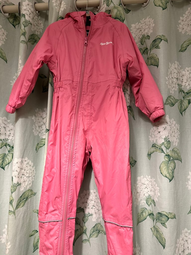 Peter storm puddle suit age 24-36 months pink 