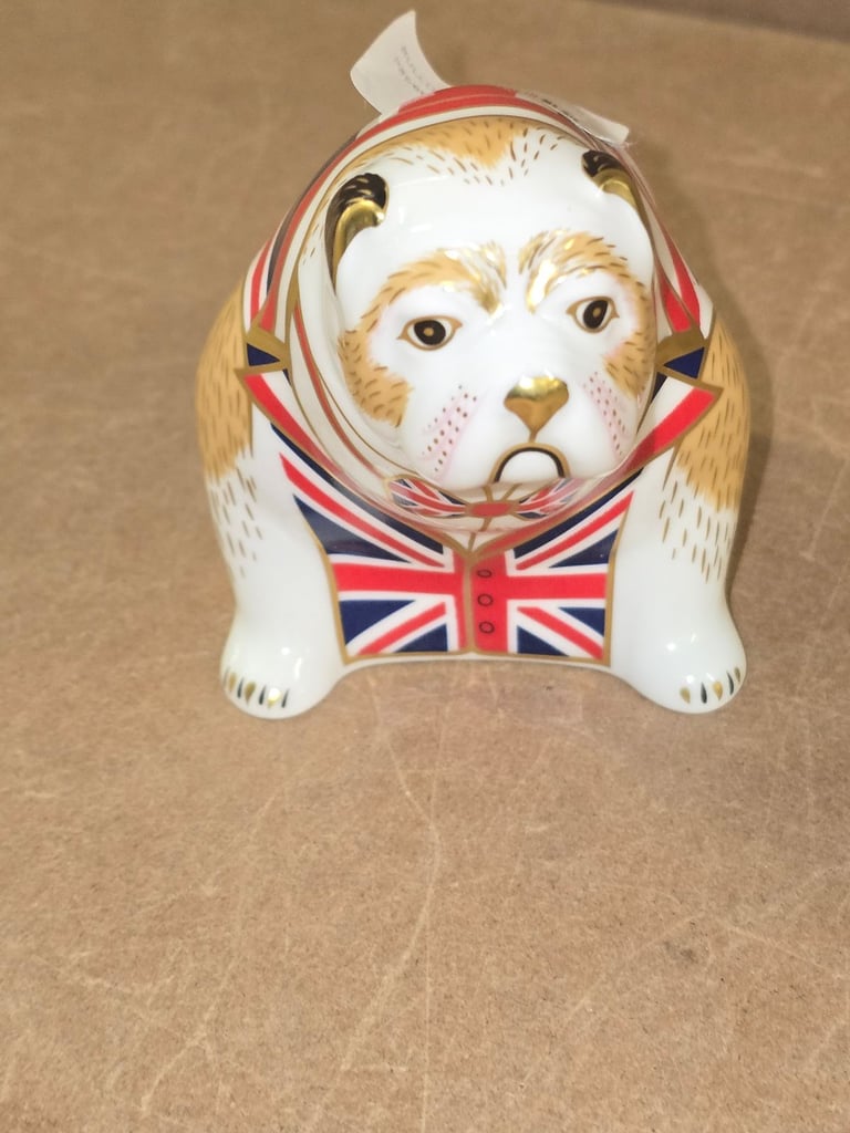 image for Royal Crown Derby The British Bulldog Paperweight