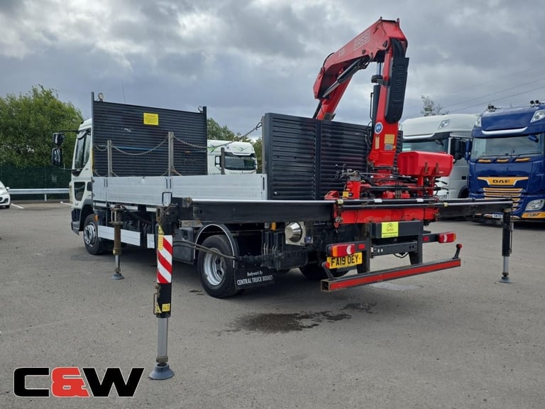 2019 (19) DAF FA LF 210 4x2 DROPSIDE WITH REAR MOUNTED CRANE – 249,000Kms