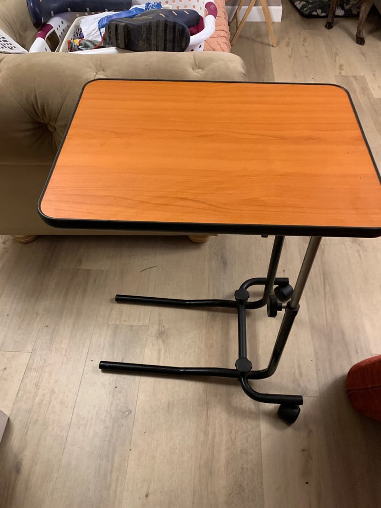 image for Adjustable side table / over bed table 