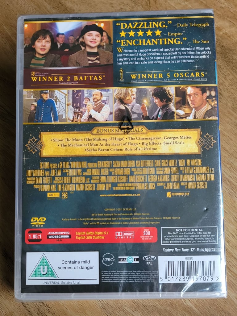 Hugo DVD - New & Sealed