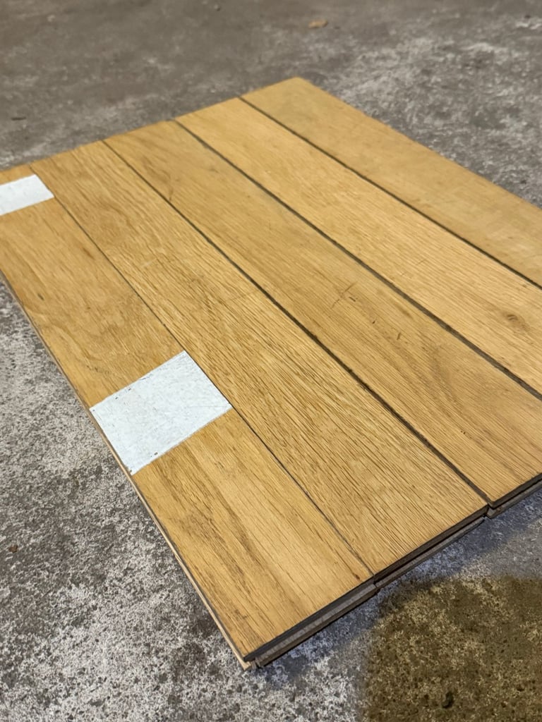 🌿 O507POZ — Reclaimed Oak GYM Parquet Flooring (50 × 7 cm) @wood_job_uk