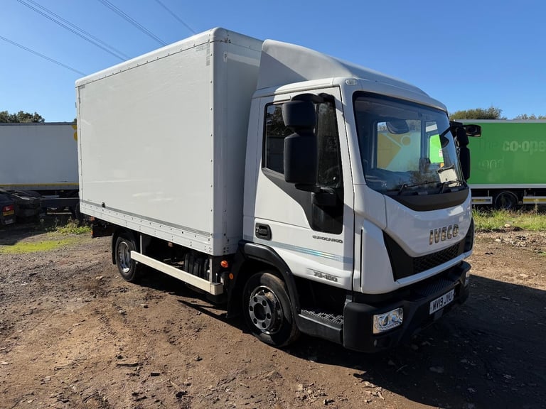 image for Iveco Eurocargo 75-160 2019 EURO 6 7.5 ton short wheel base box truck auto 