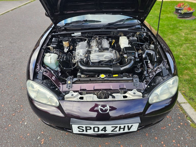 ★MAZDA MX-5 1.8-vvt ★76K! RARE BLACK/PURPLE COLOUR! EXCELLENT EXAMPLE! MX5 ROADSTER 146BHP MK2.5 