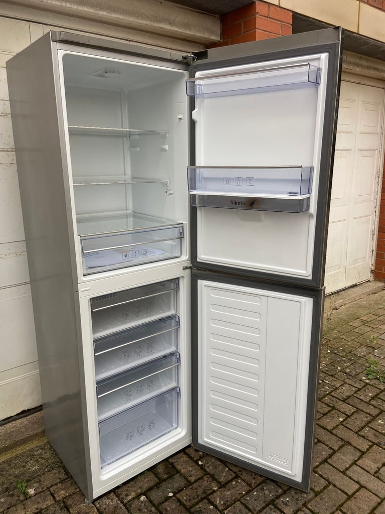 image for Stainless Steel BEKO Frost Free Fridge Freezer. A+ Energy. I'm happy to deliver in Bristol for free