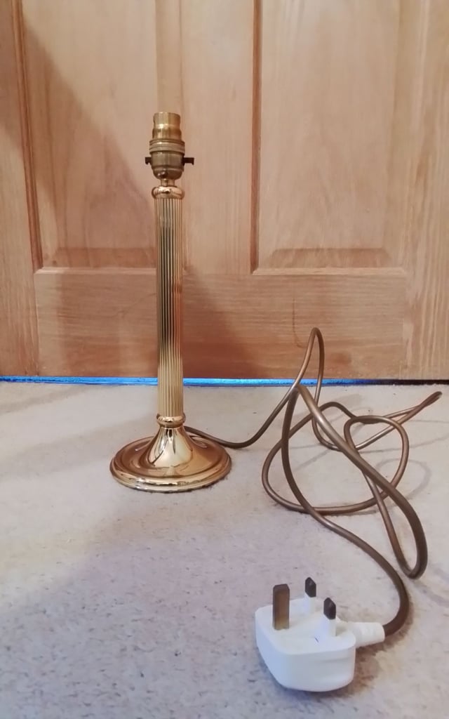 image for  lamp stand for table lamp from Marks and Spencer’s, brass effect. 
