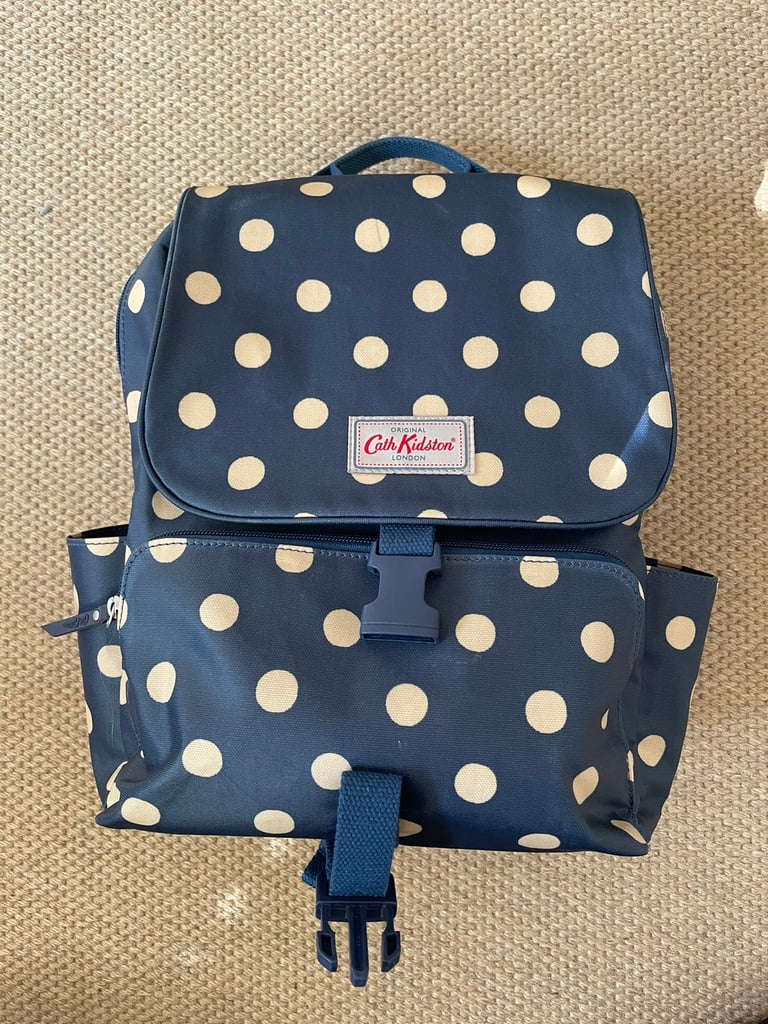 Cath kidston button spot buckle online backpack