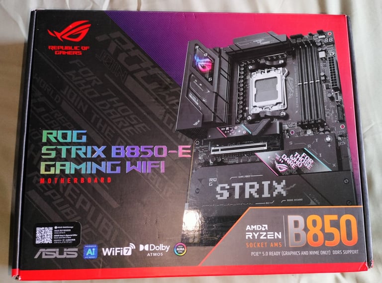 image for ASUS ROG Strix B850-E Gaming WiFi AM5 DDR5 ATX Motherboard