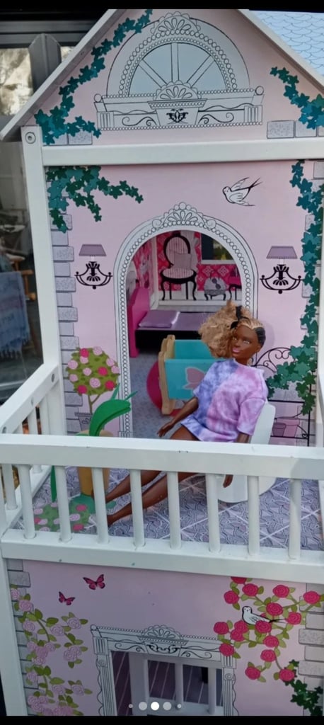 Dolls House with Stairs. Also Furniture And Toys. In Good Condition