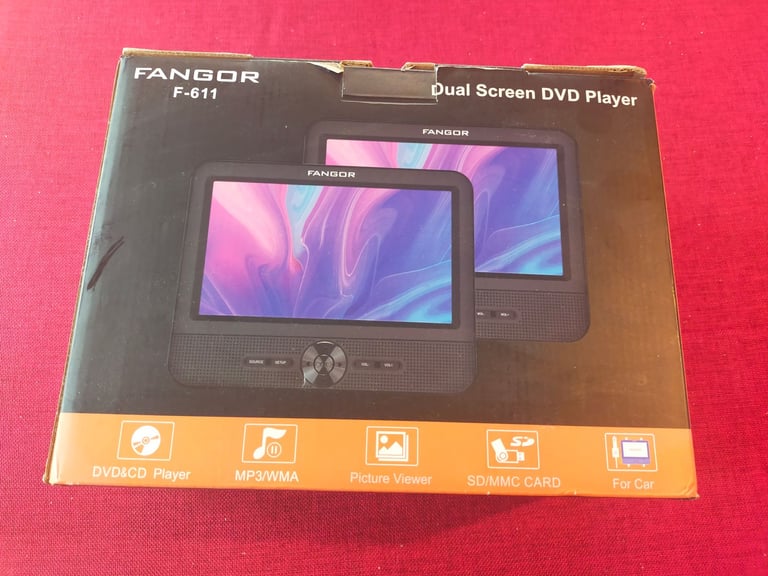 image for Portable Dual Screen DVD Player