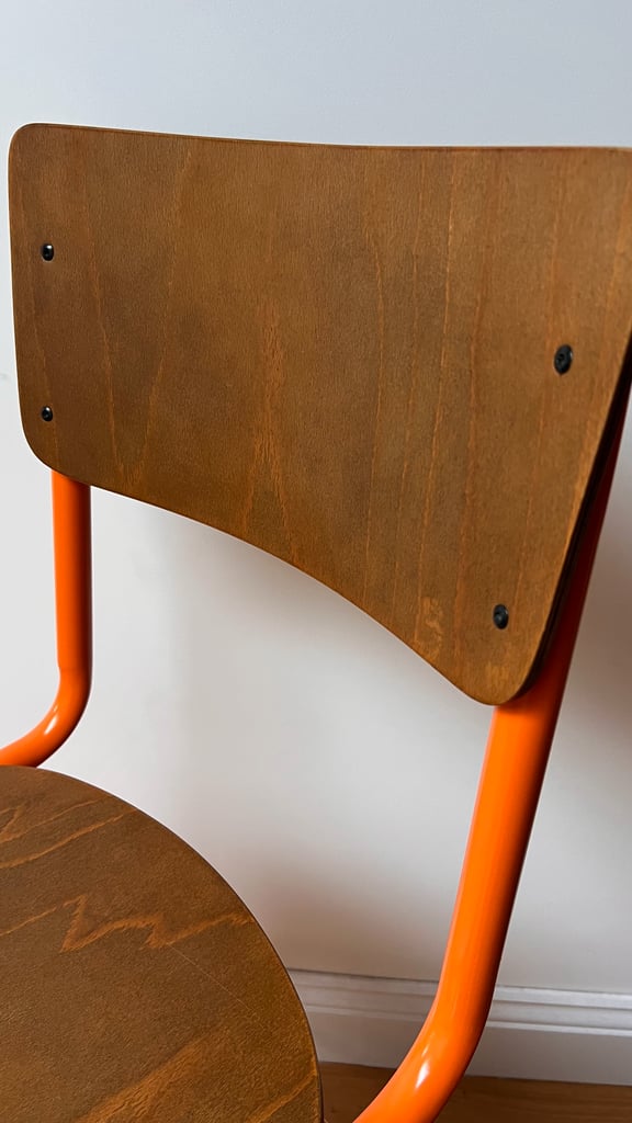 Pair of industrial style bar stools