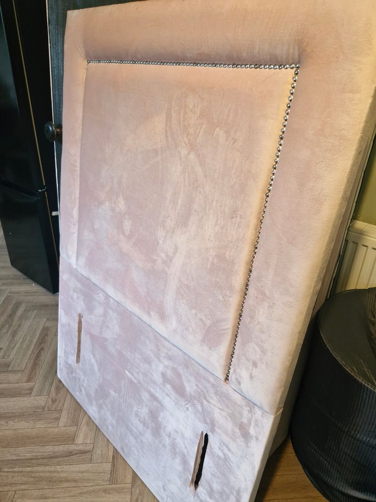 image for Single blush pink headboard