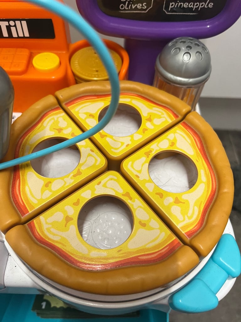 LeapFrog Build a Slice Pizza Cart Pretend Food Toddler Toy Music & songs Learn