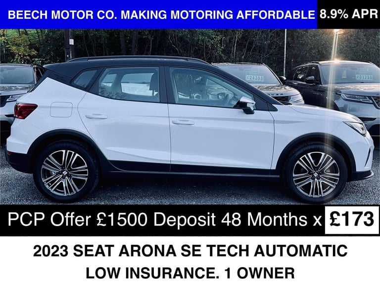 2023 SEAT Arona 1.0 TSI SE Technology DSG Euro 6 (s/s) 5dr HATCHBACK Petrol Automatic