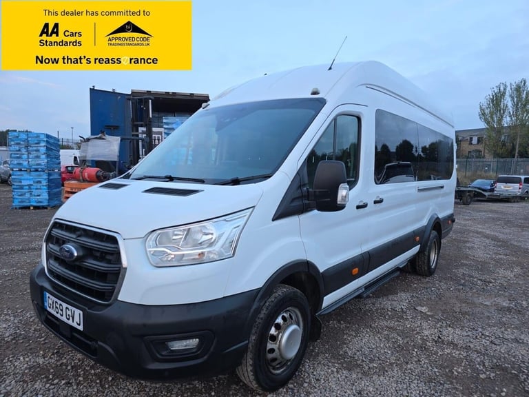 2019 Ford Transit 2.0 460 EcoBlue Trend RWD L4 High Roof Euro 6 (s/s) 5dr (17 Seat, DRW) Minibus ...