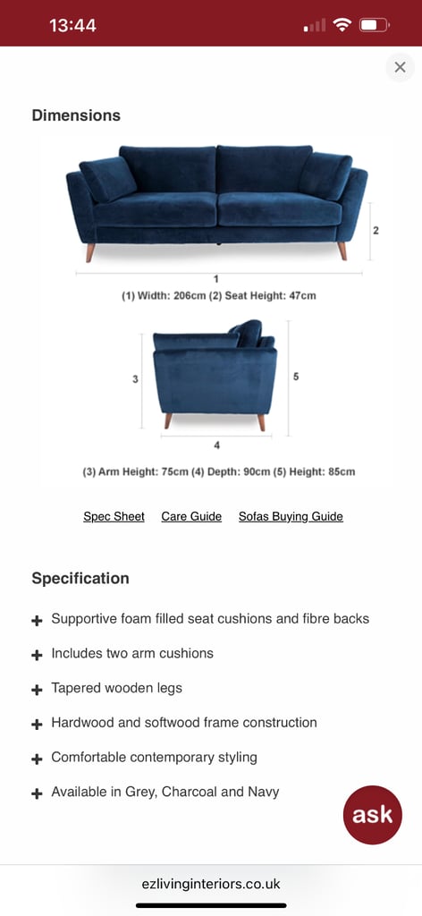 3 seat sofa