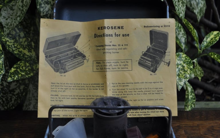 image for Vintage Kerosene Camping stove, no 111