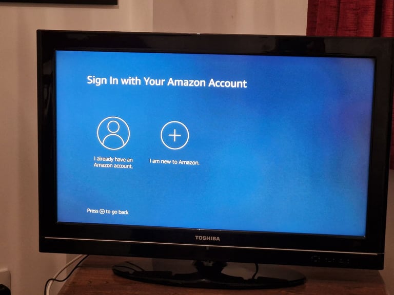 Toshiba 36" TV, Amazon Firestick & Remotes