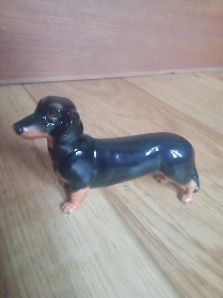 John Beswick Black Dachshund 