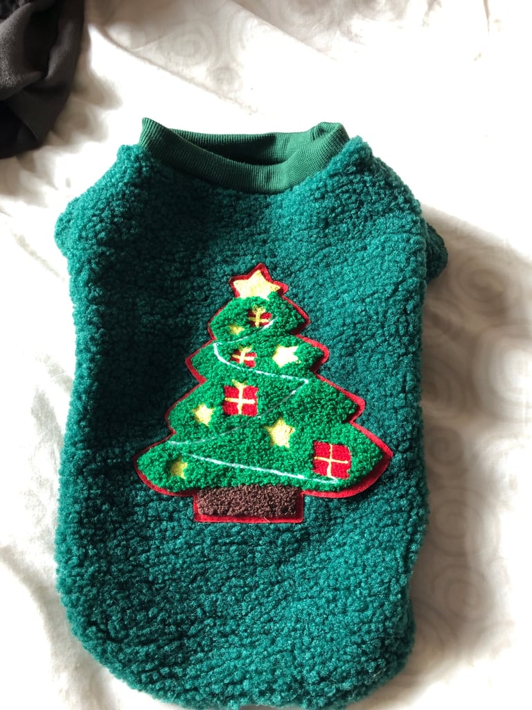 image for Dog Winter Warm Fleece With Christmas Pattern XS/S