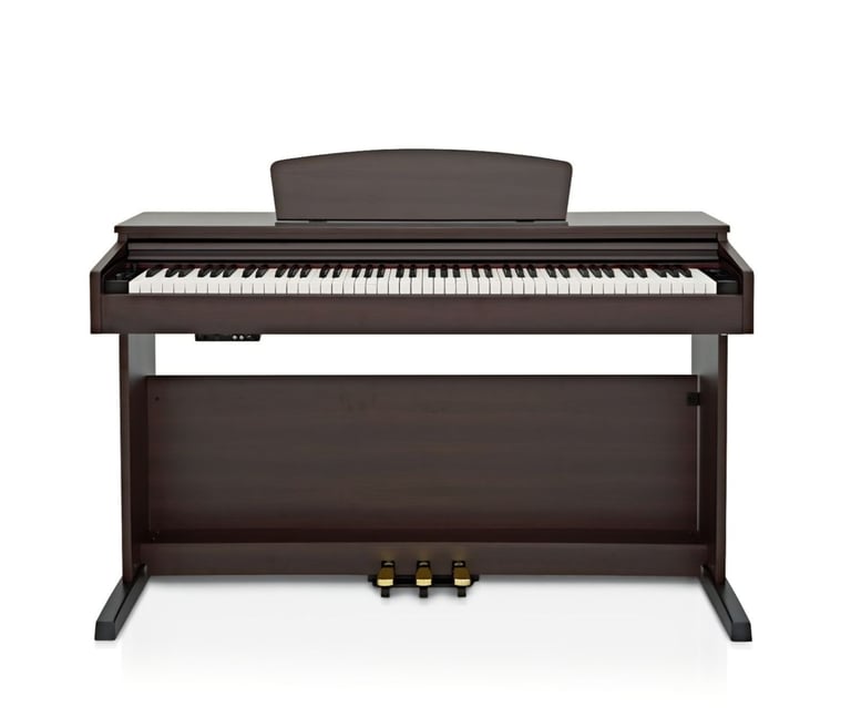 DP-10X Digital Piano by Gear4music + Piano Stool Pack, Dark RW