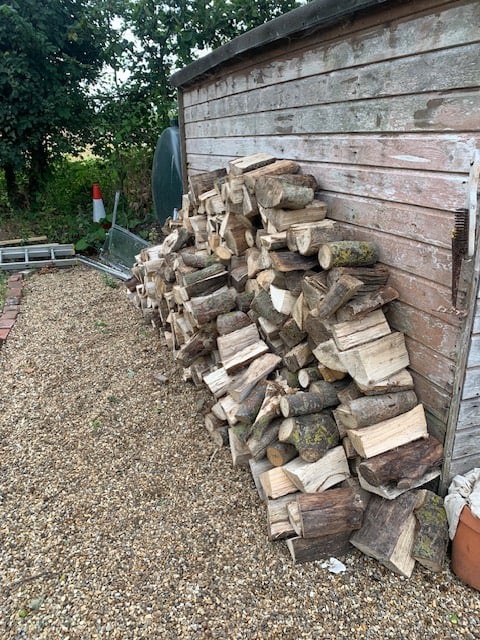 Fully seasoned ready to burn firewood free delivery and stacking 