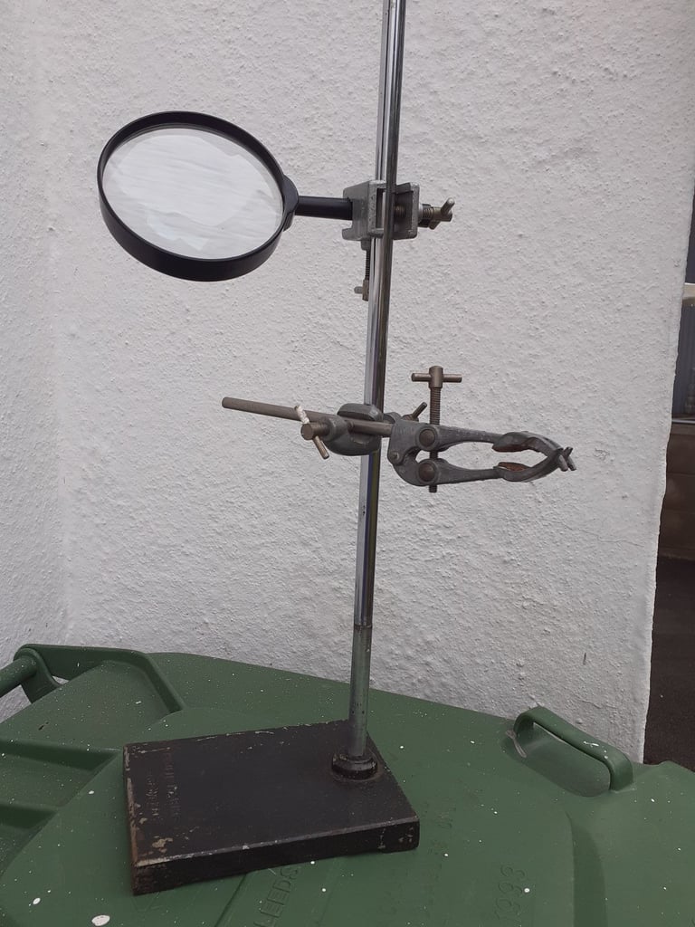 image for Vintage Helping Hands with Magnifying Glass