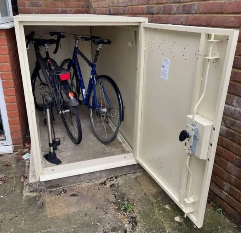 image for Asgard Twin Bike Shed Rust Resistant Storage X2 Bikes