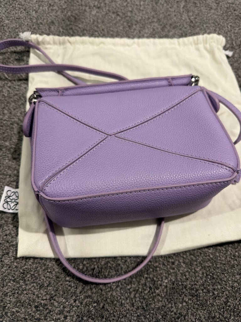 Loewe lilac puzzle bag