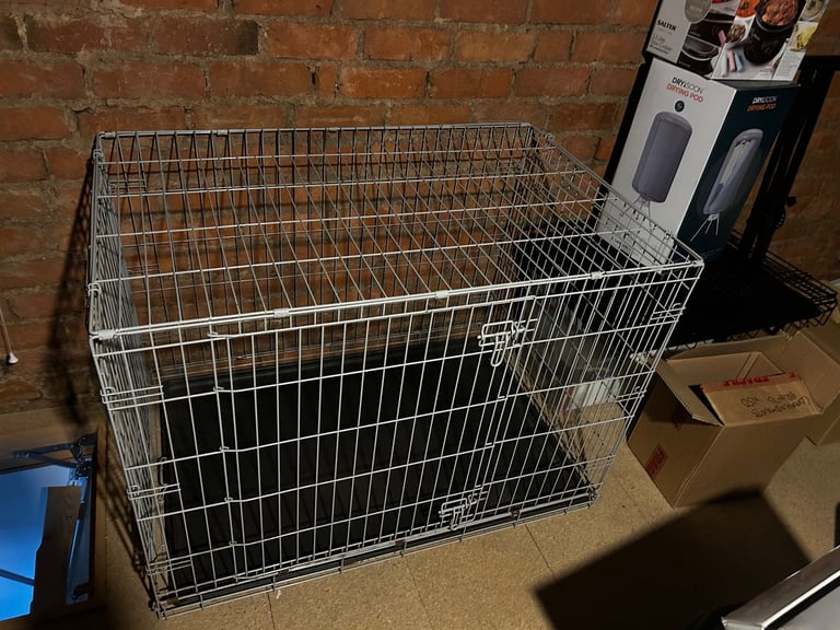 Large dog crate must go! 