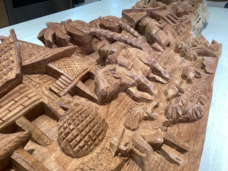Hand Carved Wall Decoration 