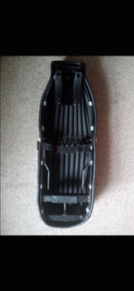 Lambretta series 1/2/3 standard seat in black with strap