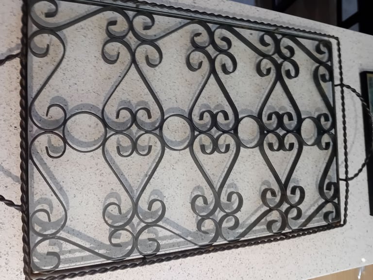 A tray  and cake stand.