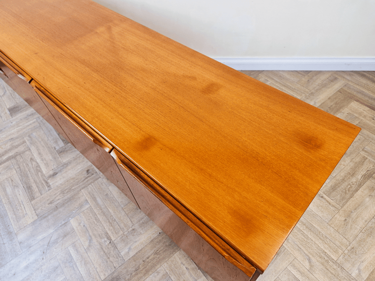 Vintage Mid Century Pyramid Teak Danish Design Sideboard Buffet Credenza BL678