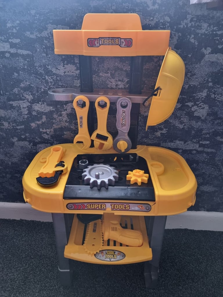 Toy Workbench with Tools
