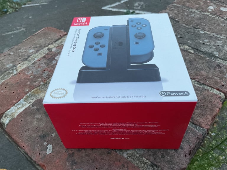 POWERA Joy-Con Charging Dock SUPER MARIO  ENHANCED WIRED CONTROLLER - New | Sealed