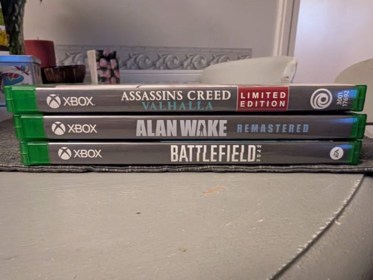 image for Assassin’s Creed Valhalla, Alan Wake, Battlefield XBox games