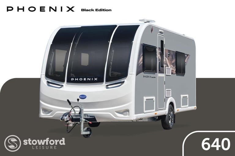image for Bailey Phoenix Black Edition 640, NEW 2026 Touring Caravan