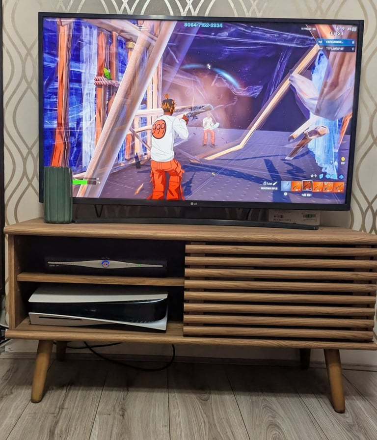 image for TV and TV cabinet 