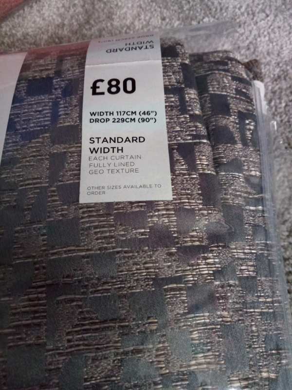 Next curtains. 46x90 brand new in packaging | in Bishop Auckland, County  Durham | Gumtree