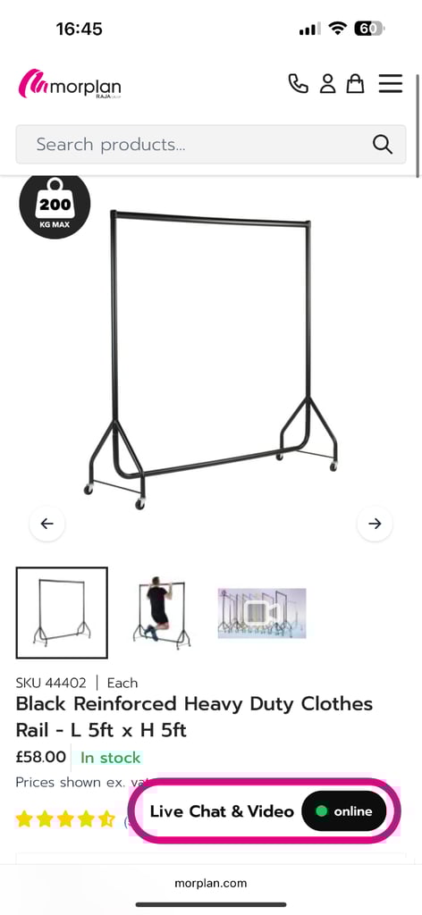 image for Clothes rail