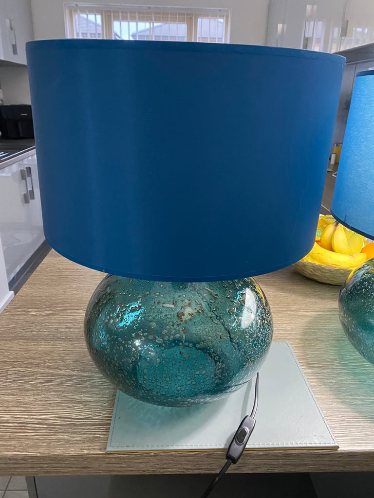 Large glass table lamps x2 reduced £15 | in Kingswood, East Yorkshire |  Gumtree