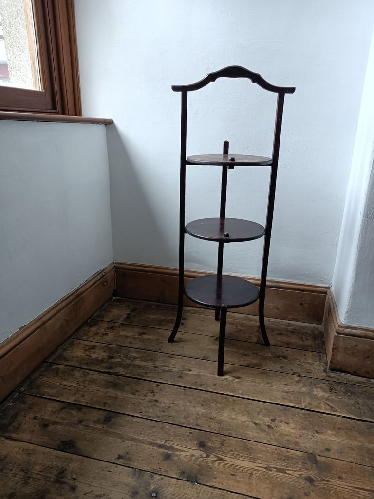 image for Antique wooden cake stand