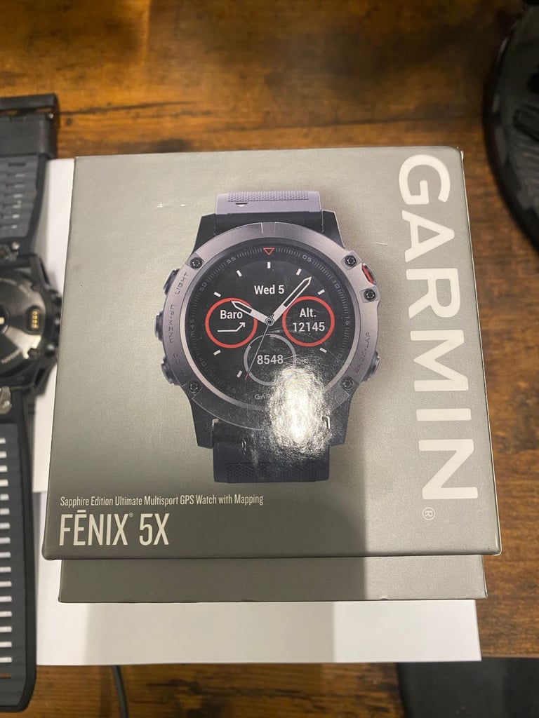 Garmin Fenix 5X GPS Watch with Mapping - Sapphire Version