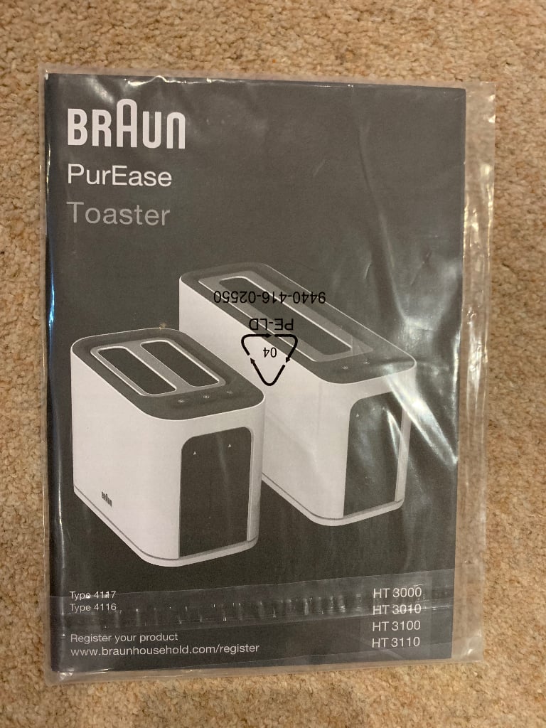 Braun PurEase Toaster Type 4117 White