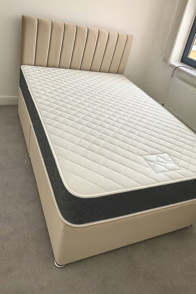 image for Order Today – Double Divan Bed with Mattress and Storage Drawers **