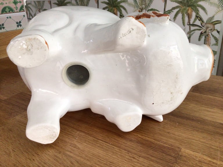 Large Pottery Piggy Bank