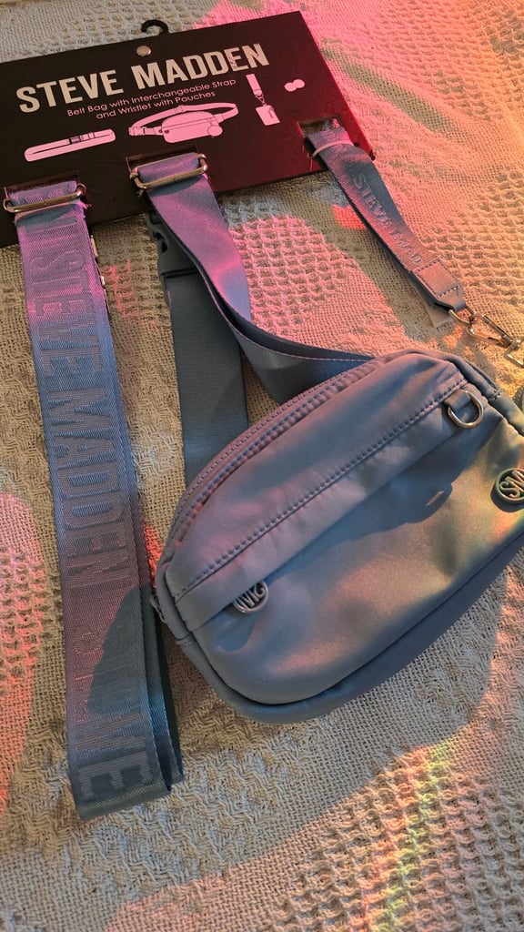 Steve Madden™️ Belt bag interchangeable strap and wristlet with pouches