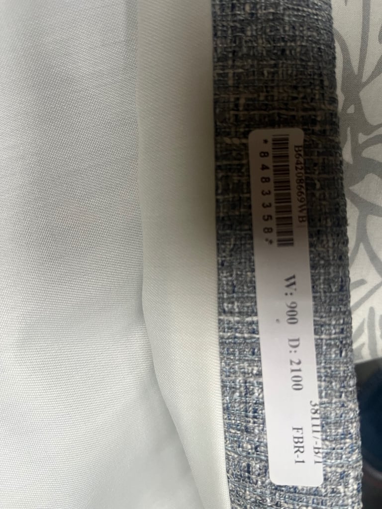 Single full length door curtain